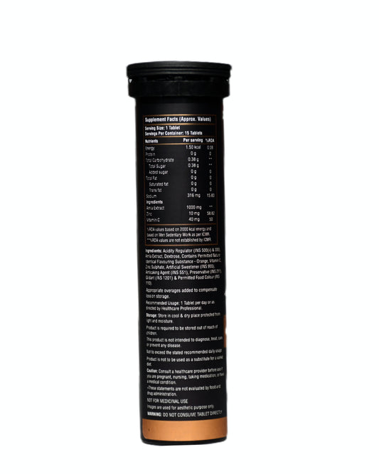 Natural Vitamin C – Organic Amla and Zinc, Botanical Blend for Skin Brightness