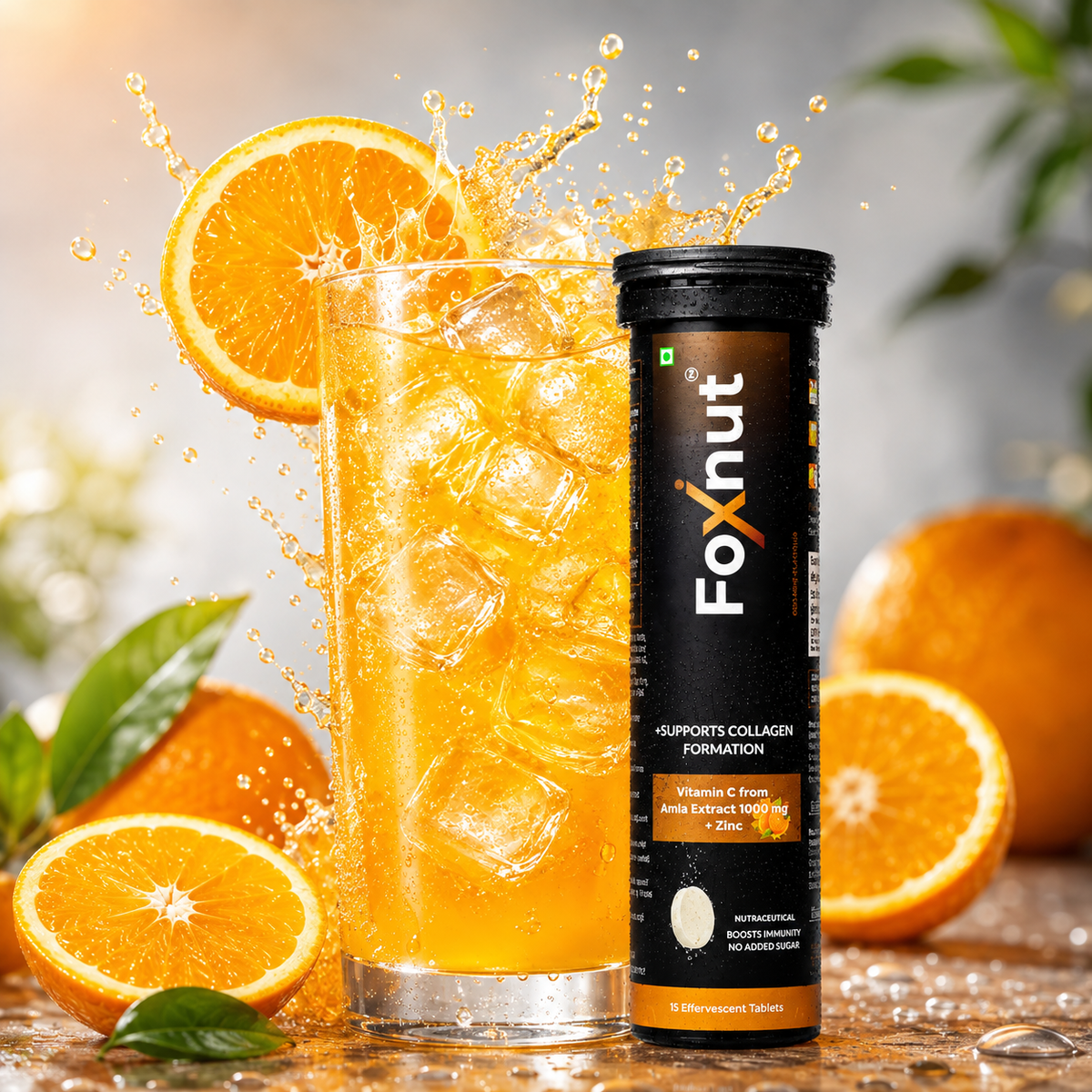 Natural Vitamin C – Organic Amla and Zinc, Botanical Blend for Skin Brightness